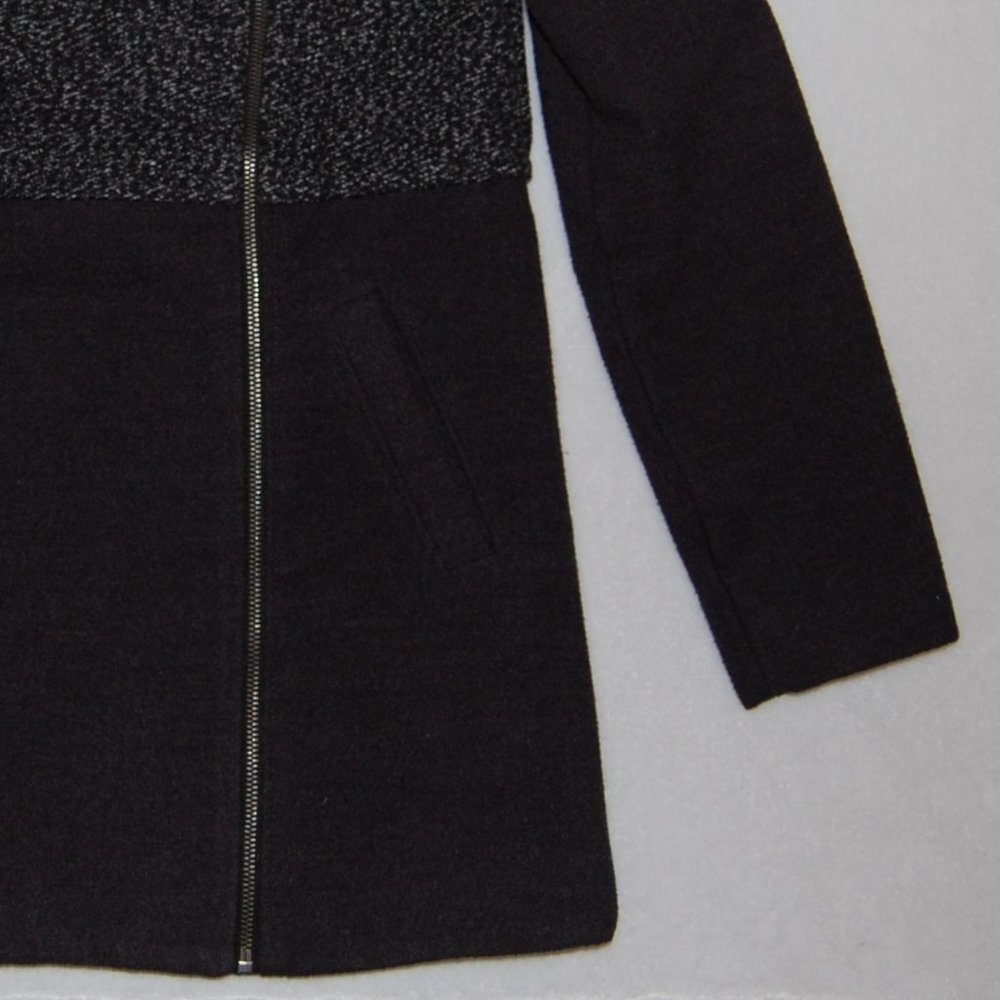 Cherokee Girls L (Bust:34"), Winter Coat with Off Center Zip Closure, Dark Gray - Picture 8 of 12